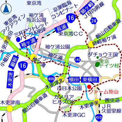 ファーム笹山広域マップ